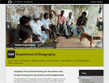 Tablet Screenshot of geography.uoregon.edu