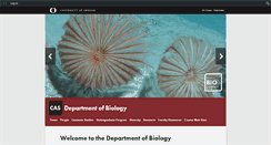 Desktop Screenshot of biology.uoregon.edu