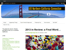 Tablet Screenshot of norcal.uoregon.edu