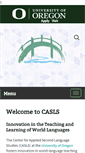 Mobile Screenshot of casls.uoregon.edu