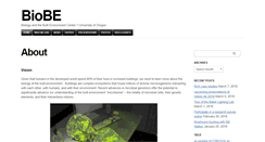 Desktop Screenshot of biobe.uoregon.edu