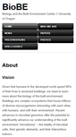 Mobile Screenshot of biobe.uoregon.edu