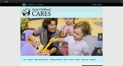 Desktop Screenshot of earlychildhoodcares.uoregon.edu