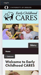 Mobile Screenshot of earlychildhoodcares.uoregon.edu