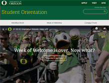 Tablet Screenshot of orientation.uoregon.edu