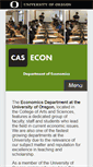 Mobile Screenshot of economics.uoregon.edu