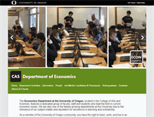Tablet Screenshot of economics.uoregon.edu