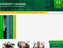 Tablet Screenshot of housing.uoregon.edu