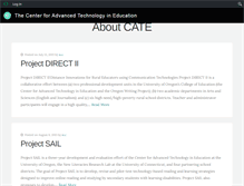 Tablet Screenshot of cate.uoregon.edu