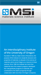 Mobile Screenshot of materialscience.uoregon.edu