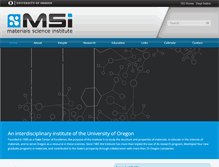 Tablet Screenshot of materialscience.uoregon.edu