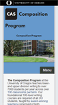Mobile Screenshot of composition.uoregon.edu