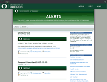 Tablet Screenshot of alerts.uoregon.edu